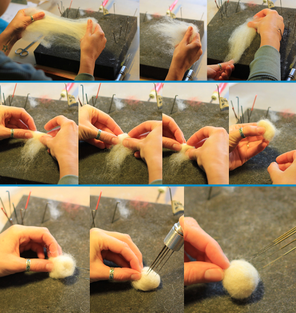 How to Needle-Felt a Ball