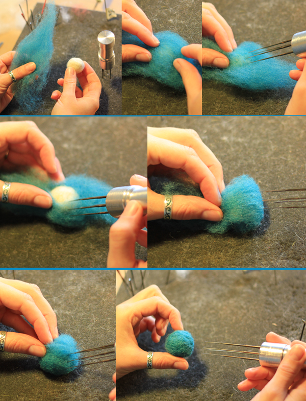 How to Needle-Felt Colorful Balls
