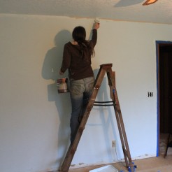 painting on christmas